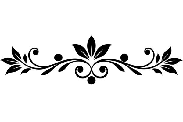 elegant decorative line divider silhouette illustration perfect for adding stylish borders and accents to your graphic design projects ideal for classic and modern designs vector